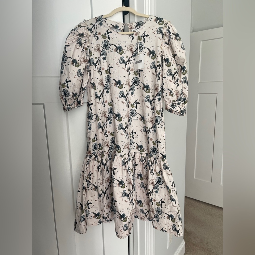 NWT Bel Kazan Lucy Dandelion Short Sleeve‎ Drews Ivory Pockets